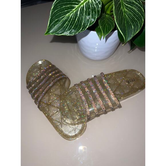H2K SUNNY GOLD LADIES SLIDES size 7.5 - Picture 7 of 8
